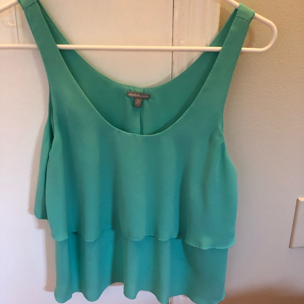 Tank top with open back